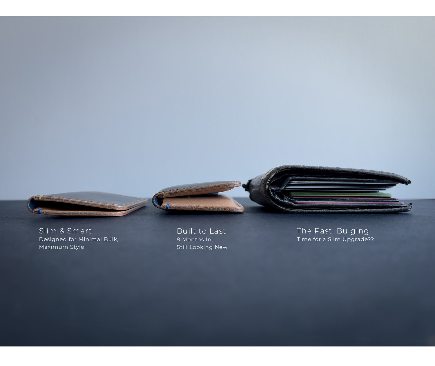 Minimalist Leather Wallet Handmade in Canada