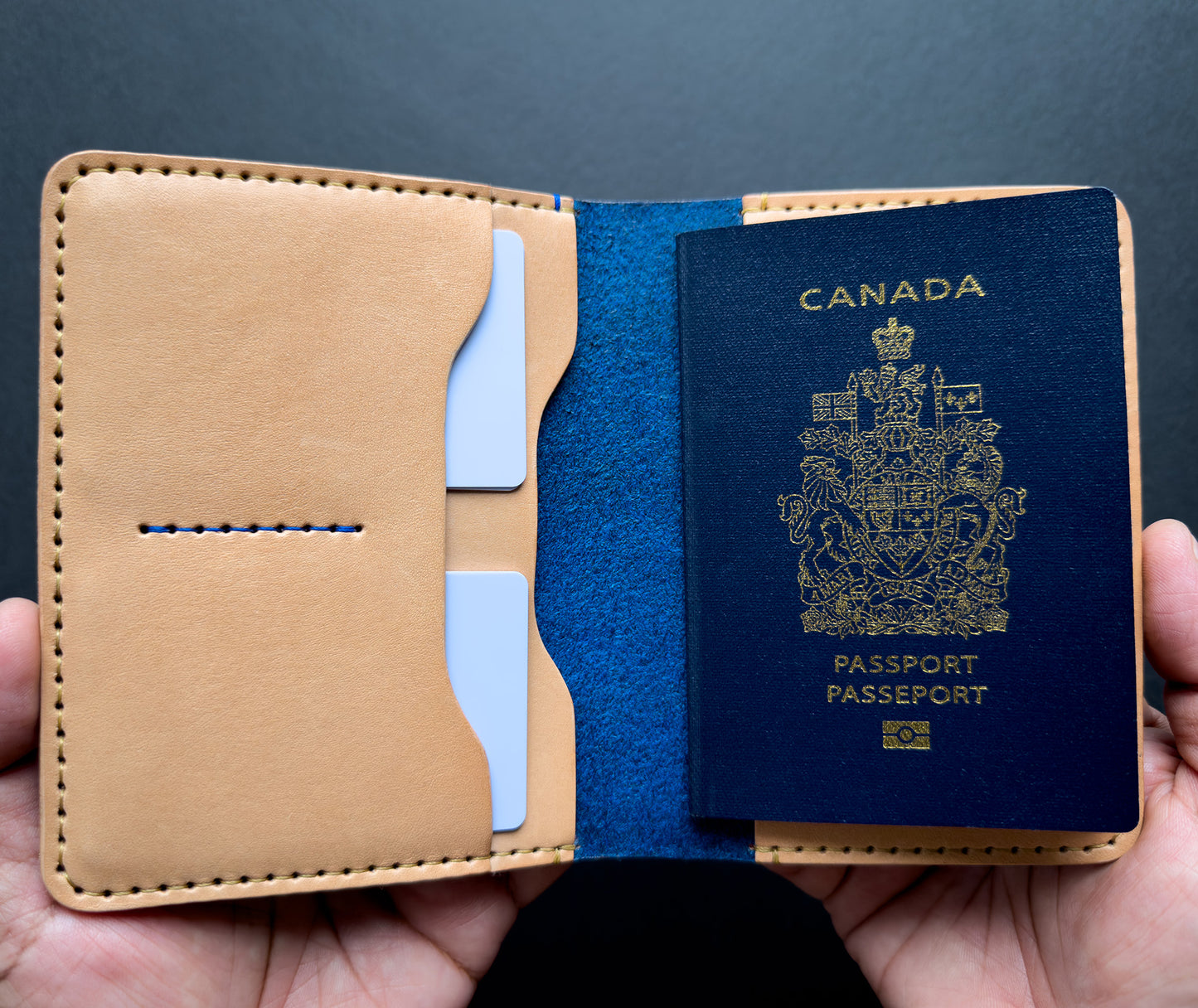 Passport Leather Wallet Handmade in Canada